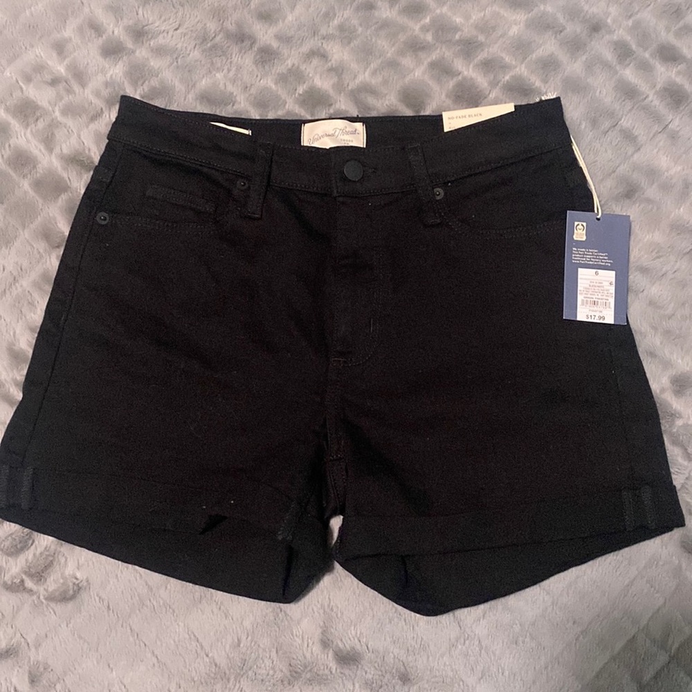 High rise jean shorts